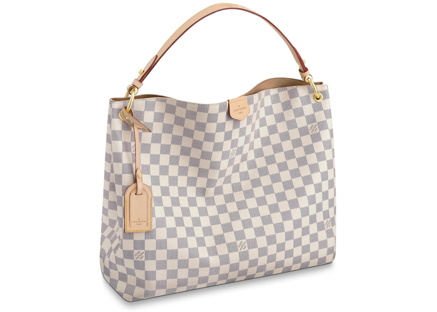 Louis Vuitton Graceful Damier Azur MM Beige in Coated Canvas/Leather with  Gold-tone - US