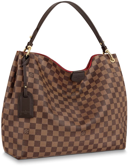 Louis Vuitton Graceful Damier Ebene MM Cerise Lining in Coated Canvas with  Gold-tone - GB