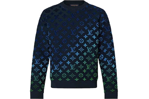 Louis Vuitton Fil Coup Sweatshirt mit Farbverlauf und Monogramm