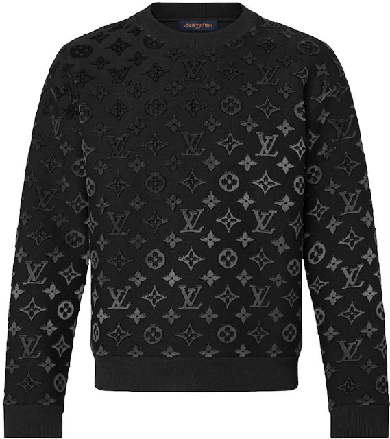 Louis Vuitton 2022 Gradient Monogram Fil Coupé Sweatshirt w/ Tags