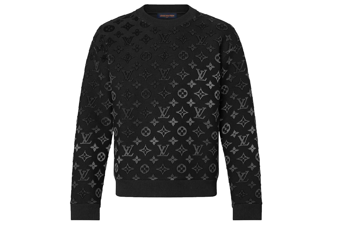 Pre-owned Louis Vuitton Gradient Monogram Fil Coupe Sweatshirt Multicolor