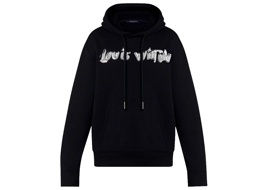 Pre-owned Louis Vuitton Graphic Hoodie Black