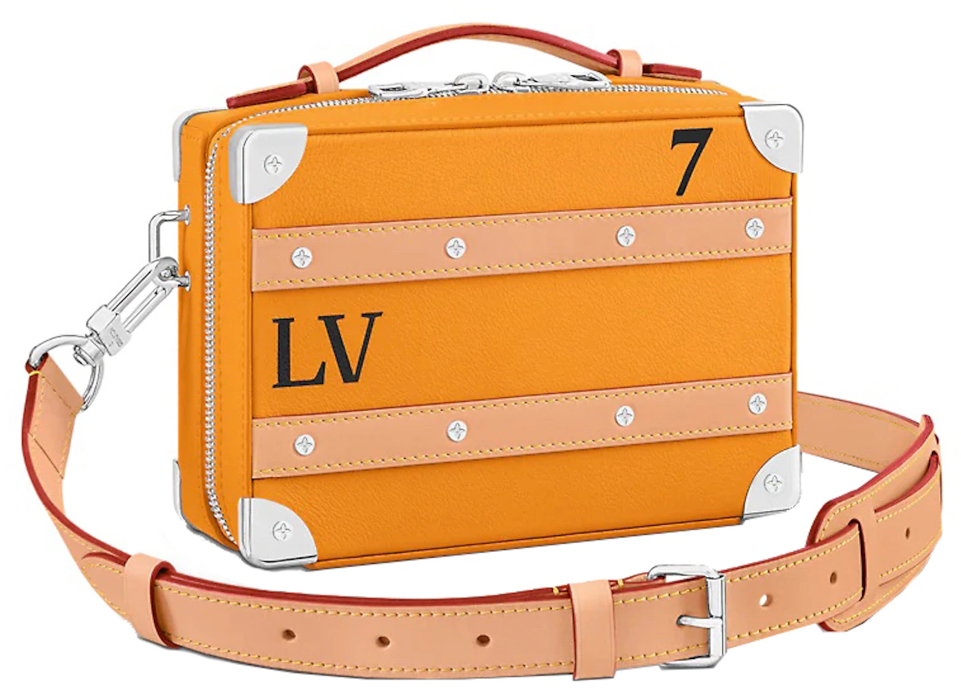 Louis Vuitton Handle Soft Trunk Saffron Yellow in Cowhide Leather