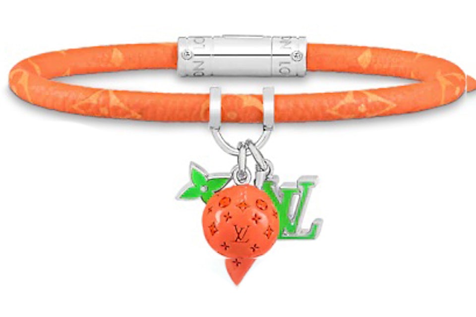 Louis Vuitton Hang It LV Fruits Orange Bracelet Monogram Orange in Canvas  with Silver-tone - US