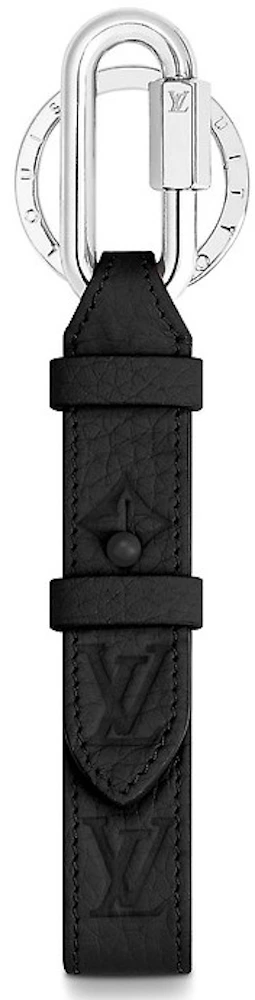 Louis Vuitton Black Monogram Eclipse Dragonne Bag Charm Silvery