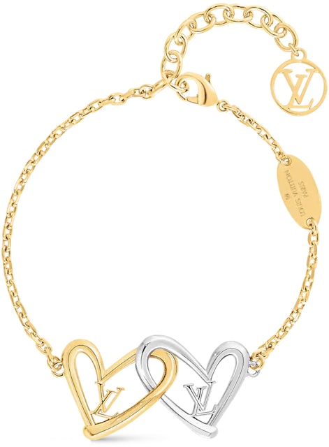 Louis Vuitton Limited Edition Heart Bracelet Fall In Love Gold in