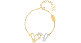 Louis Vuitton Limited Edition Heart Bracelet Fall In Love Gold