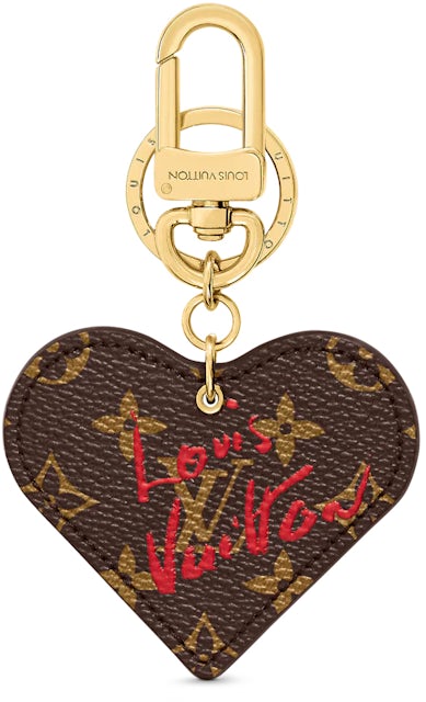 Louis Vuitton Limited Edition Heart Key Holder and Bag Charm Fall In Love  Brown in Coated Canvas/Metal with Gold-tone - US