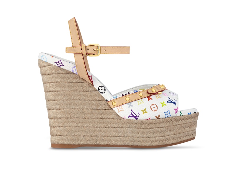 Pre-owned Louis Vuitton Helios Wedge Sandal Takashi Murakami (women's) Sneakers In