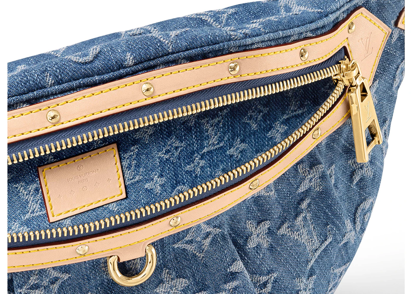 Louis Vuitton High Rise Bumbag Monogram Denim Blue in Cotton Denim with ...