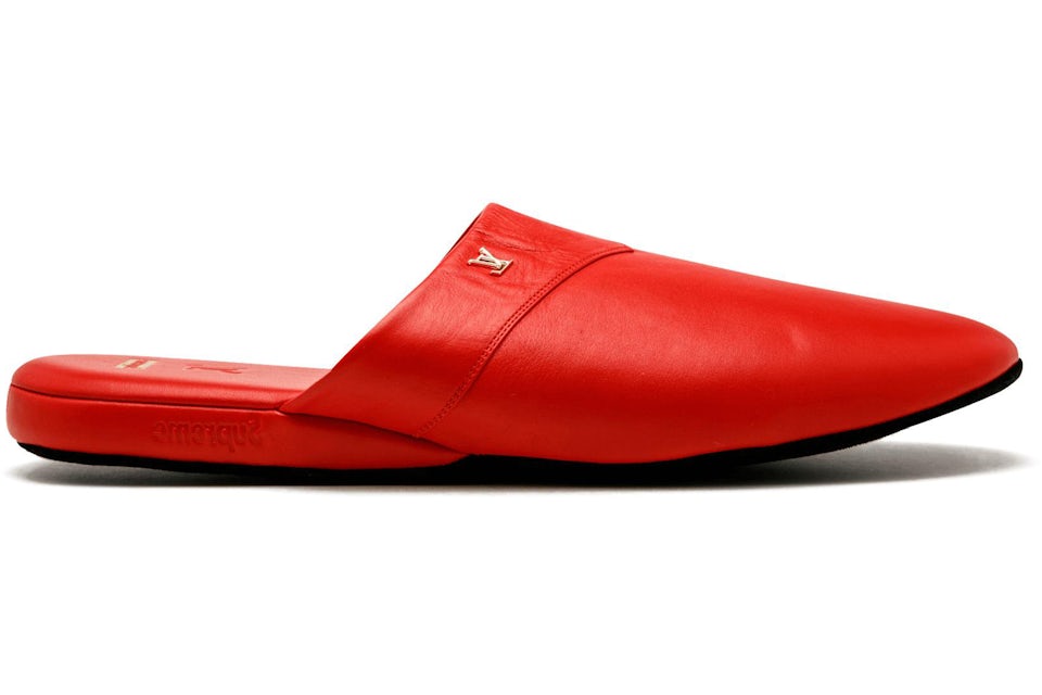 Supreme red slippers Clearance