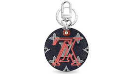 Louis Vuitton Illustre Bag Charm and Key Holder Monogram Upside Down Ink Navy