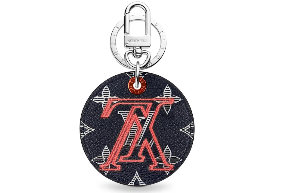 Louis Vuitton Illustre Bag Charm and Key Holder Monogram Upside Down Ink Navy