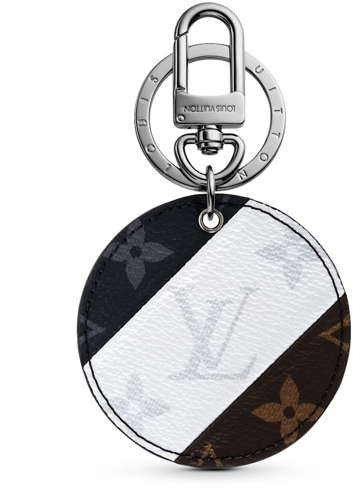Louis Vuitton Illustre Bag Charm and Key Holder Monogram  White/Eclipse/Brown in Leather with Silver-tone - US