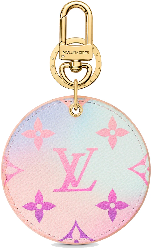 Louis Vuitton Illustre Bag Charm and Key Holder Sunrise Pastel in Coated  Canvas with Gold-tone - GB