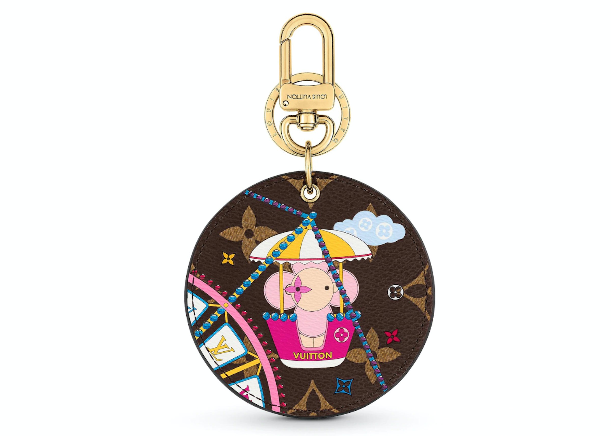 Louis Vuitton Illustre Vivienne Funfair Xmas Bag Charm and Key Holder  Monogram Rose Ballerine Pink