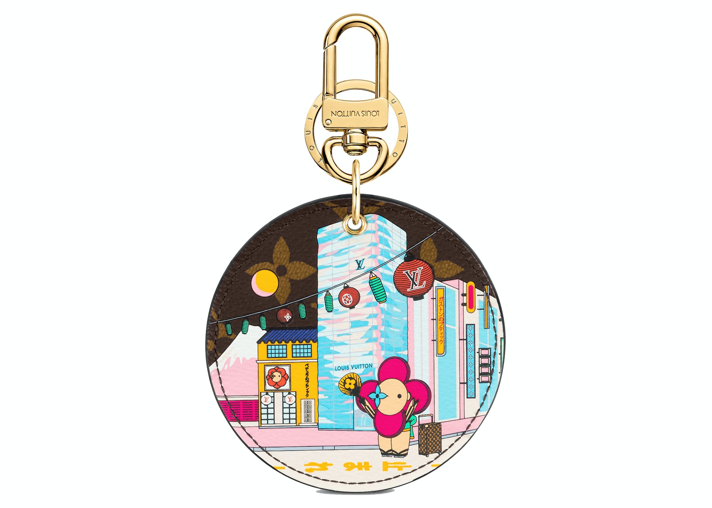 Louis Vuitton Illustre Xmas Tokyo Bag Charm And Key Holder Vivienne Holiday  Monogram Canvas/Blue in Coated Canvas with Gold-tone - US