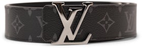 Louis Vuitton Gray Monogram Titanium Voyager Belt Grey Cloth Metal  ref.739492 - Joli Closet