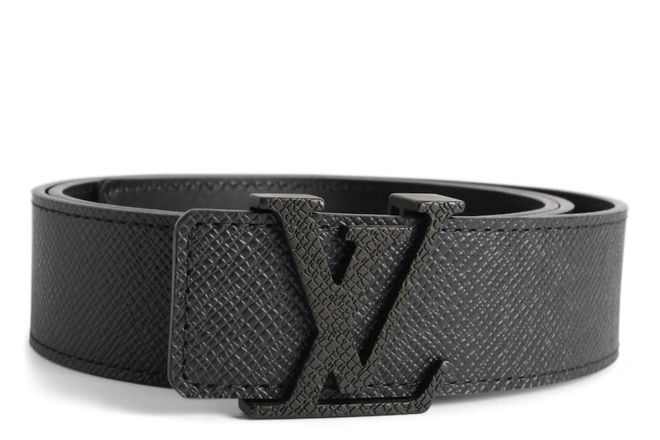 Louis Vuitton Initiales Belt Taiga Ardoise