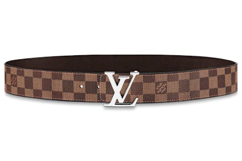 Leather Belts Louis Vuitton Belt Initiales Damier Azur Louis