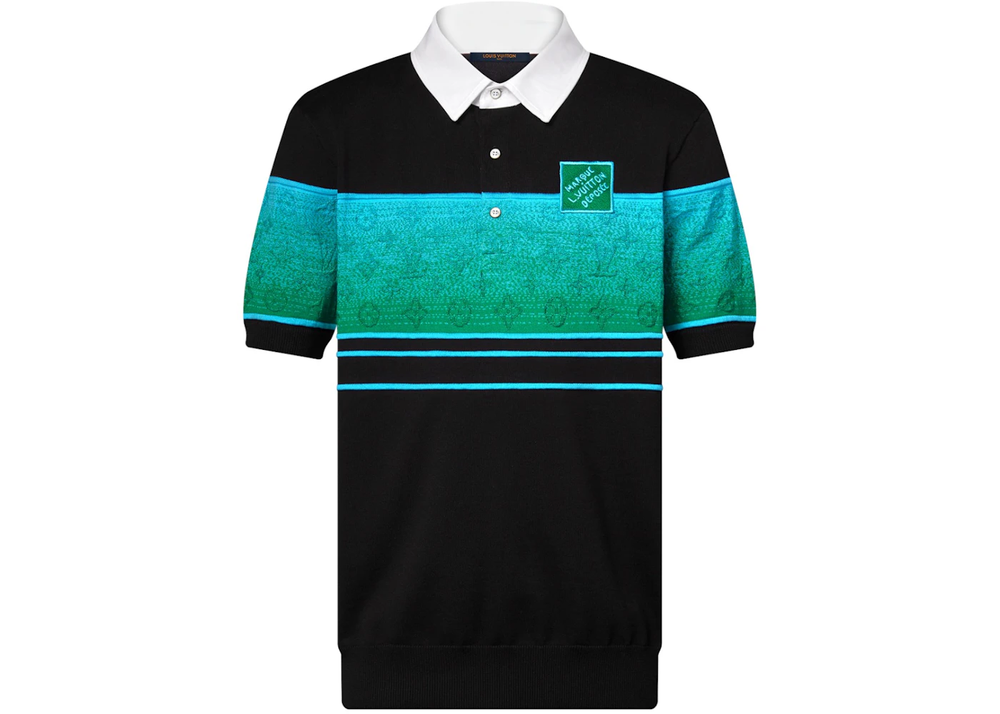 Louis Vuitton Iridescent Jacquard Short-Sleeved Polo Multicolor