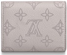 Louis Vuitton Iris Wallet Monogram Mahina XS Brume Grey in Calf