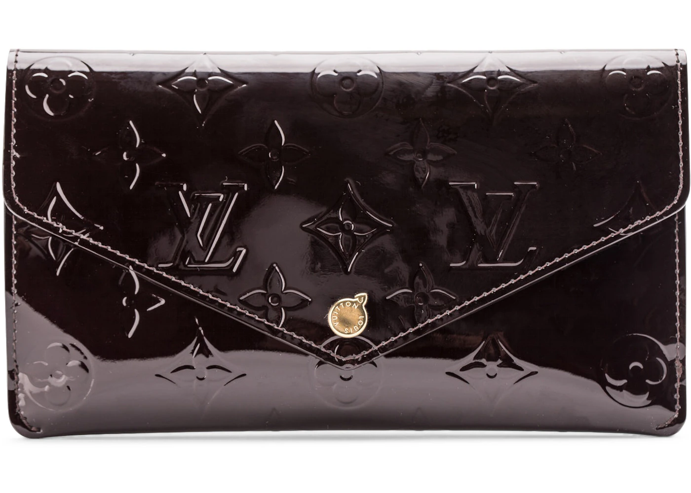 Luxury Wallet Sarah Monogram Vernis NM Mordore