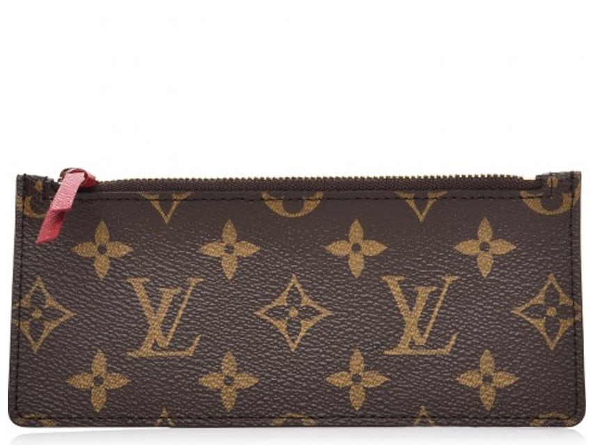 Louis Vuitton Josephine Wallet Zippered Insert Monogram Red Lining