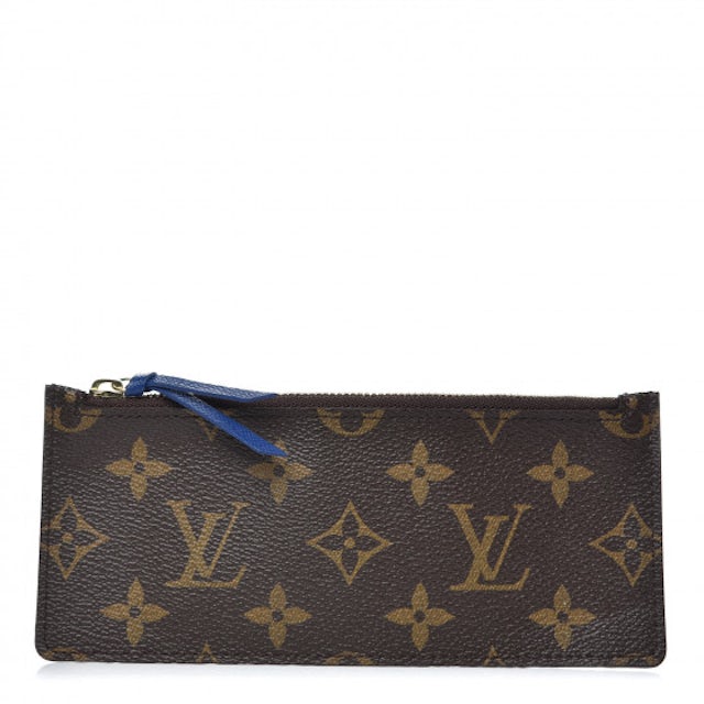 Louis Vuitton Josephine Wallet Zippered Insert Monogram Blue Lining in  Coated Canvas with Gold-tone - US