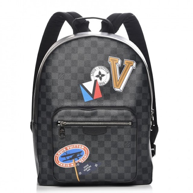 Louis Vuitton Josh Stickers Backpack Damier Graphite in Canvas