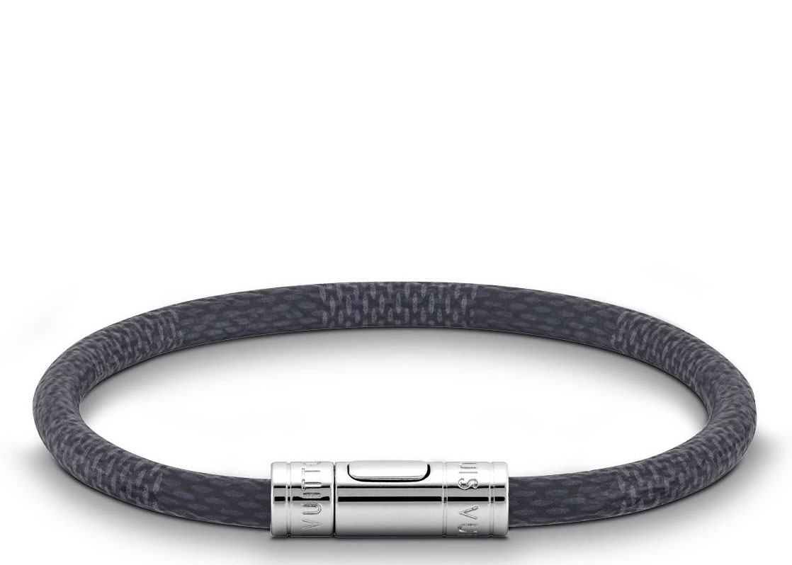 Louis Vuitton Keep It Bracelet Damier Graphite Grey in Coated Canvas with  Silvertone  GB