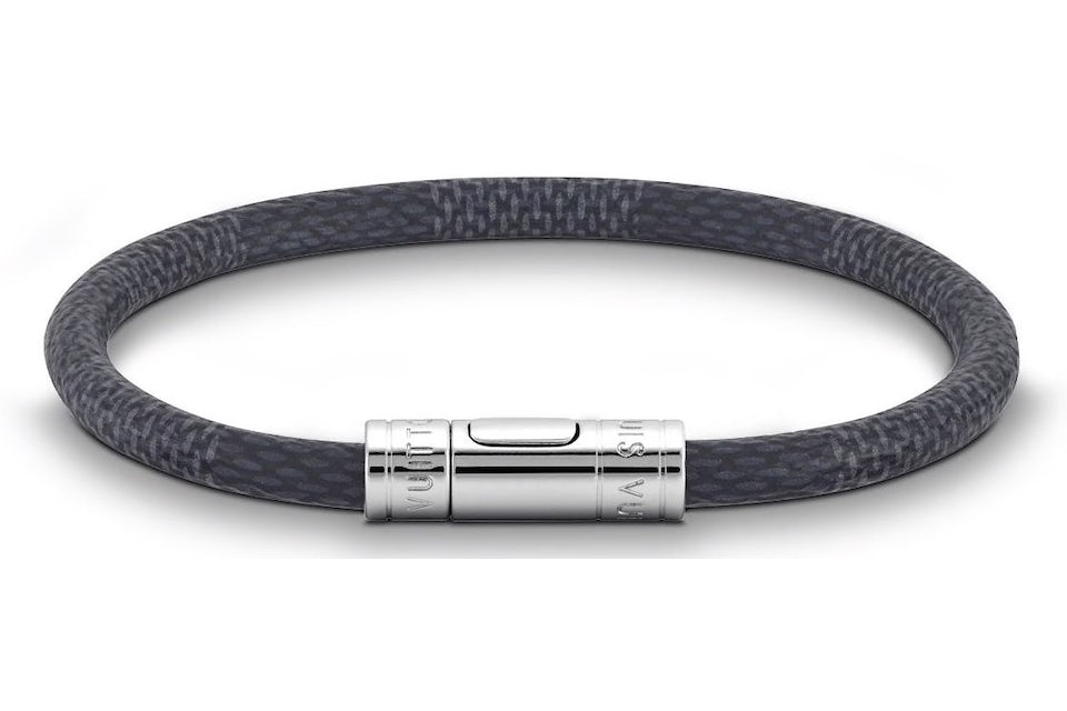 Louis Vuitton Keep It Bracelet Damier Graphite Grey in Coated Canvas with  Silver-tone - US