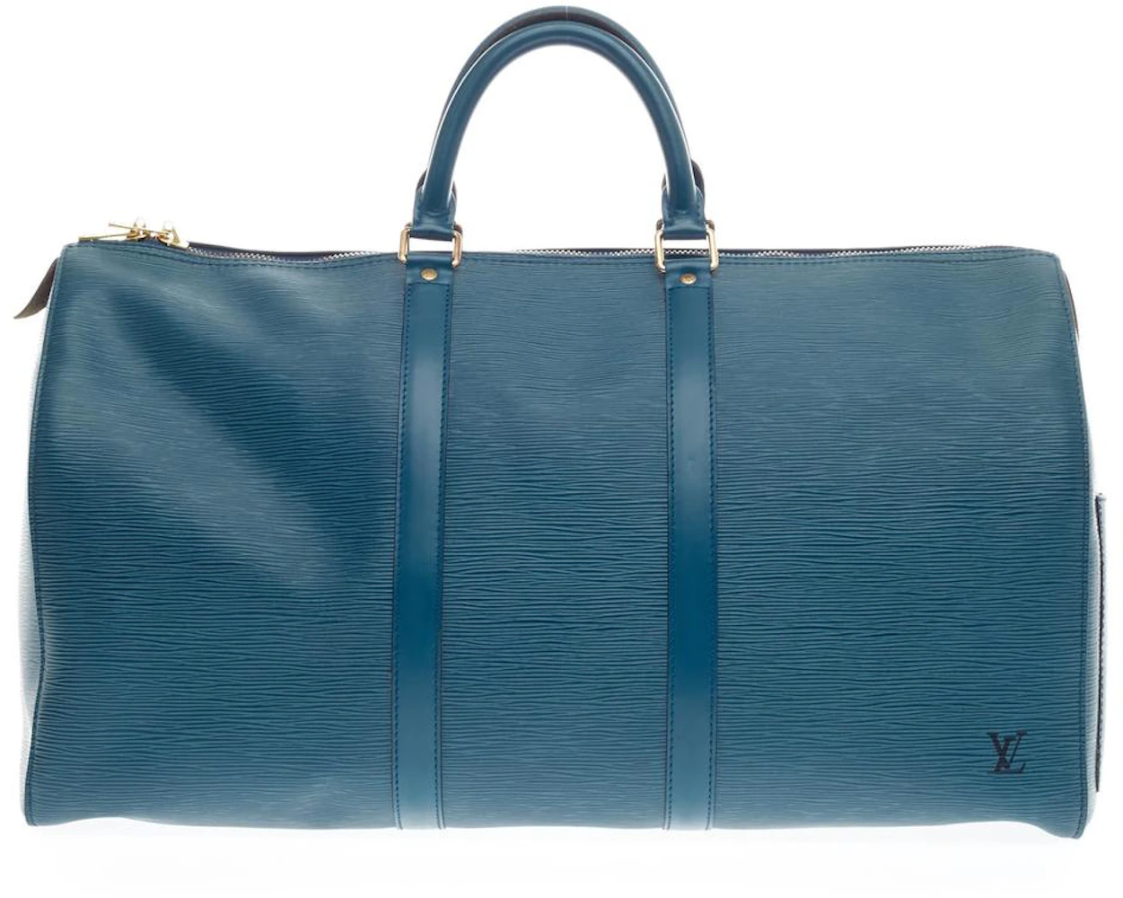 Louis Vuitton Keepall Epi (Without Accessories) 50 Blue in Leather with ...