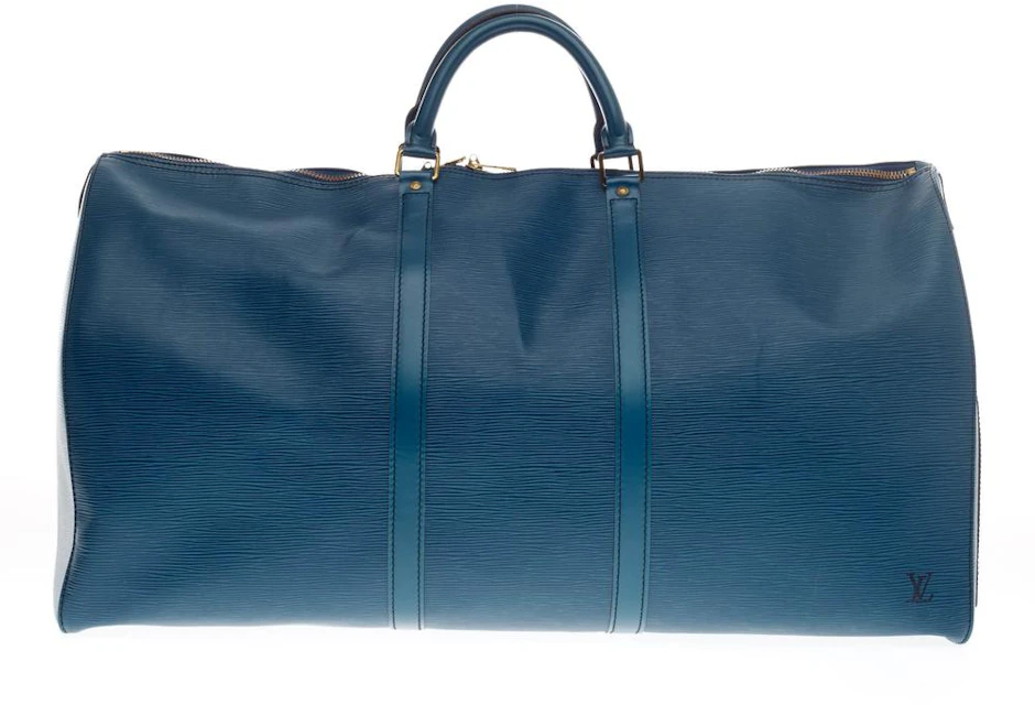 Louis Vuitton Keepall Epi (Without Accessories) 60 Blue in Leather with ...