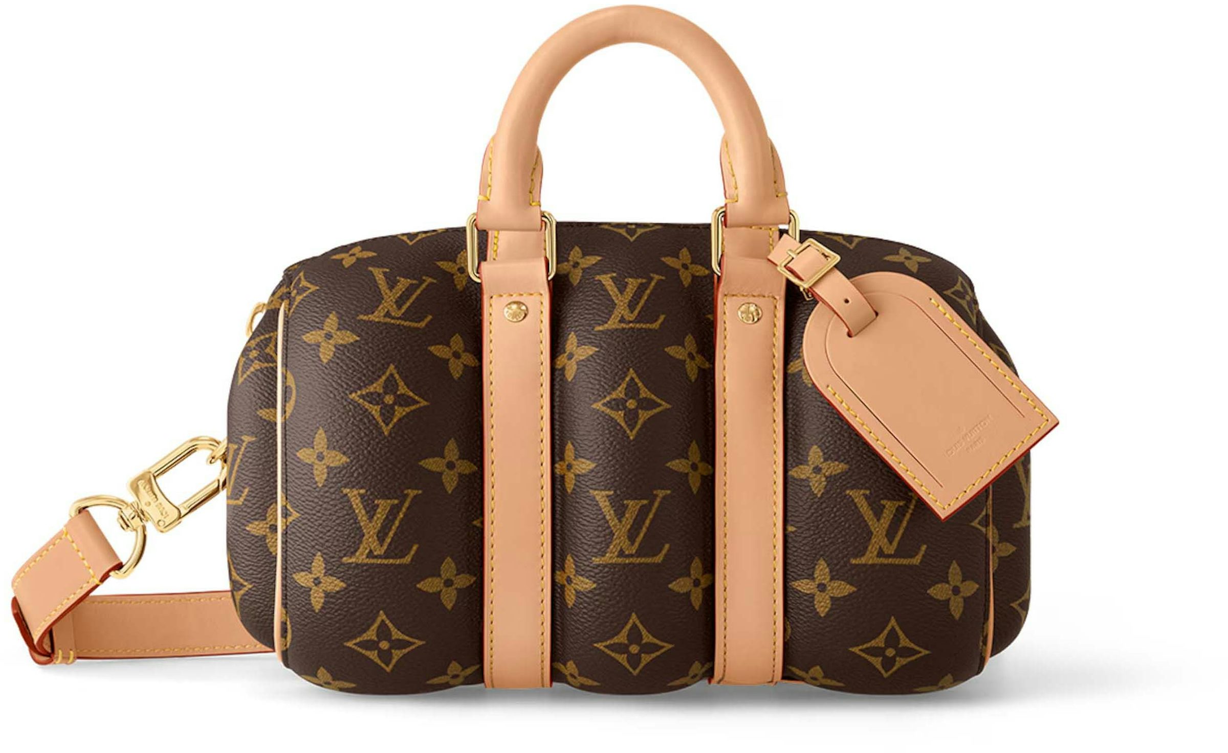 Louis Vuitton Keepall Bandouliere 25 (Blown Up) in Monogram Coated