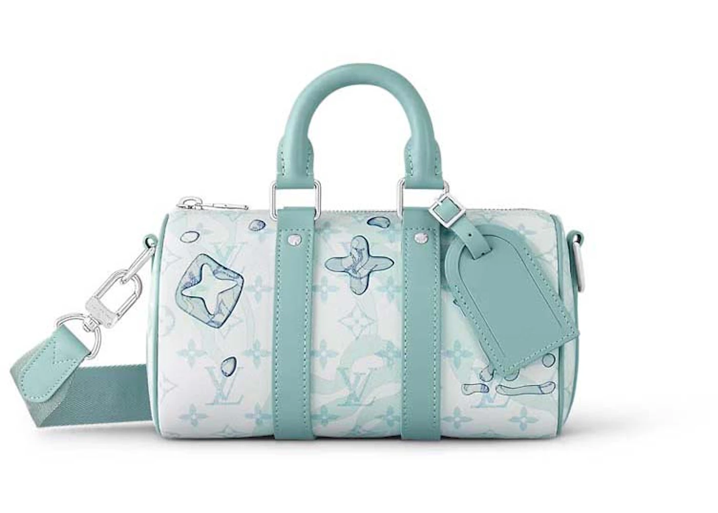Louis Vuitton Keepall Bandouliere 25 Crystal Blue