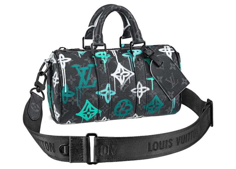 Louis Vuitton Keepall Bandouli re 25 LV Graffiti Multicolor in