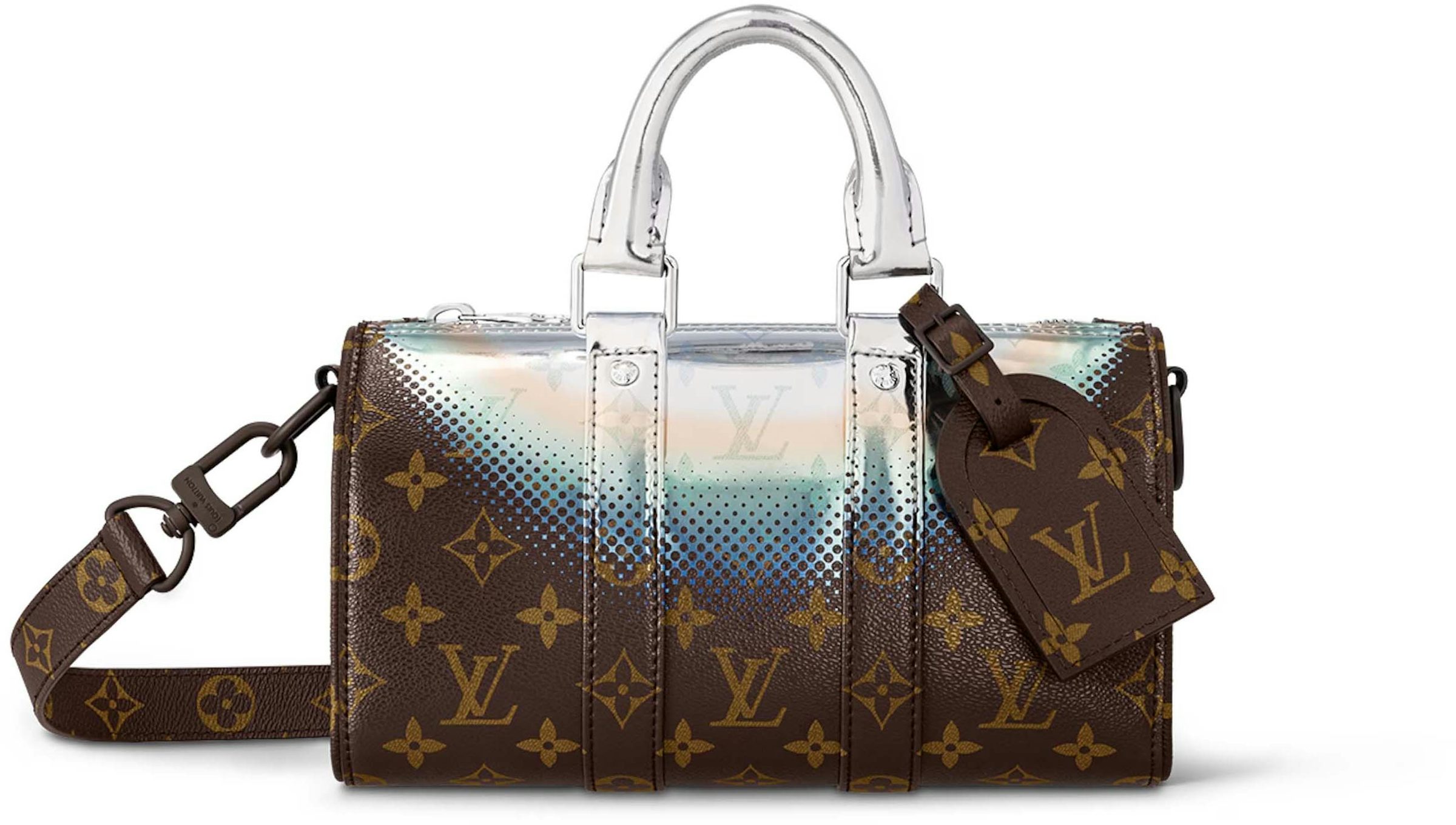Louis Vuitton Keepall Bandouliere 25 Mineral Gray in Embossed
