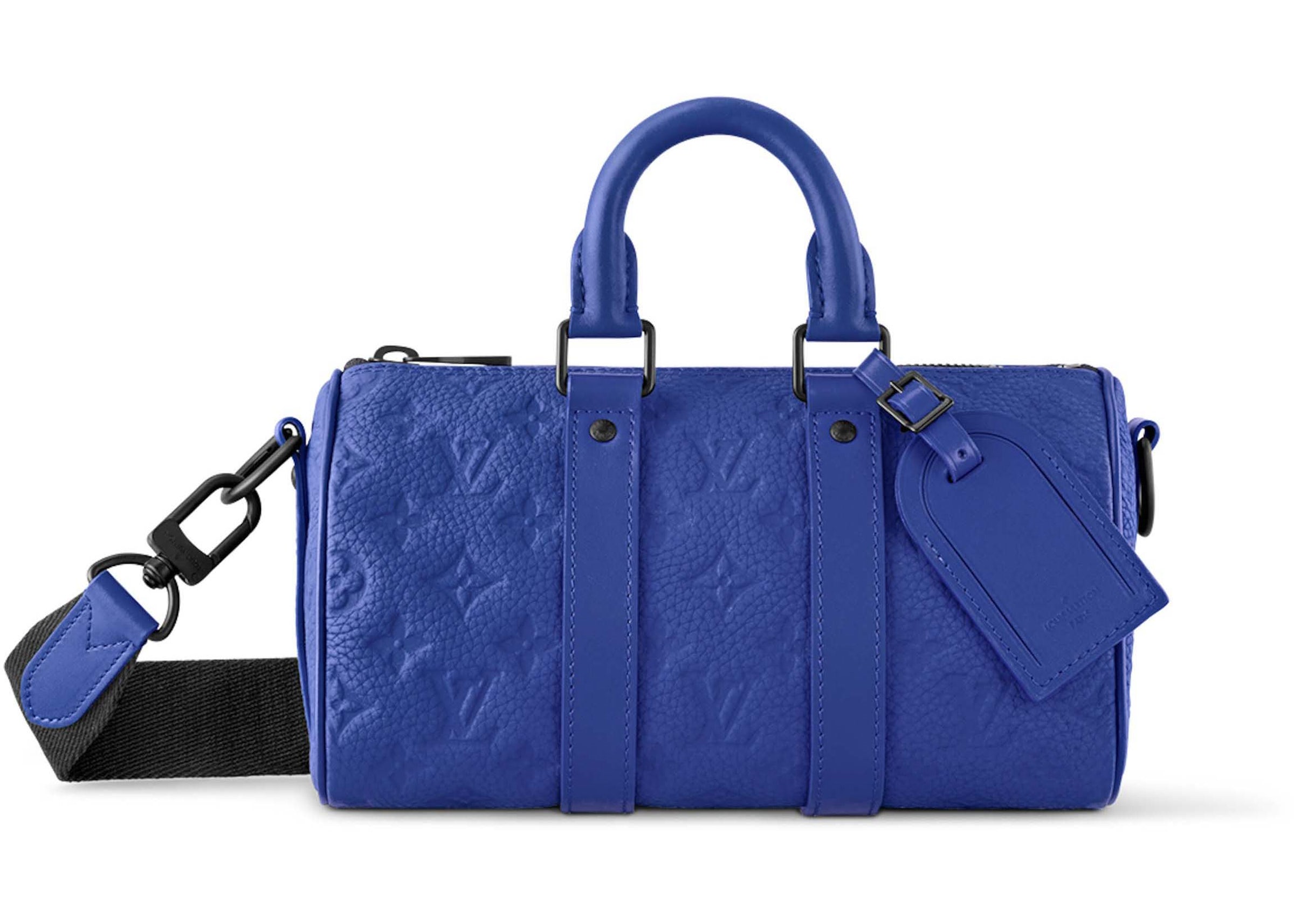 Louis Vuitton Keepall Bandouliere 25 Racing Blue in Embossed