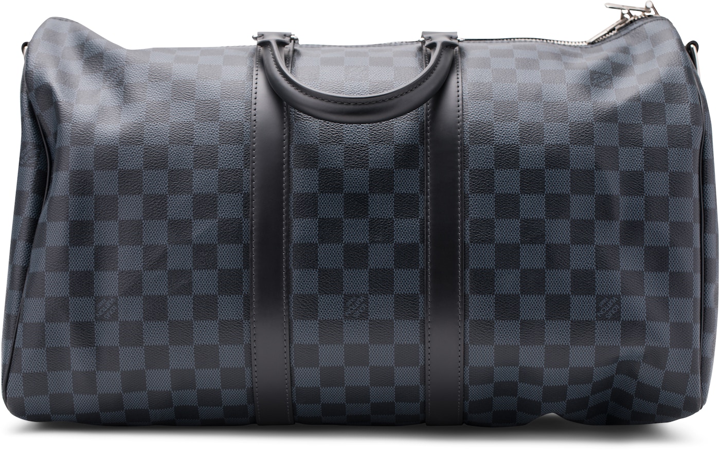 Vuitton Keepall Bandouliere Damier Cobalt 45 in Canvas Silver-tone
