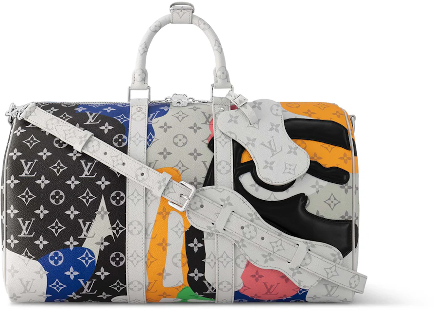 Louis Vuitton Keepall Bandouliere 45 Multicolor in Monogram Coated ...