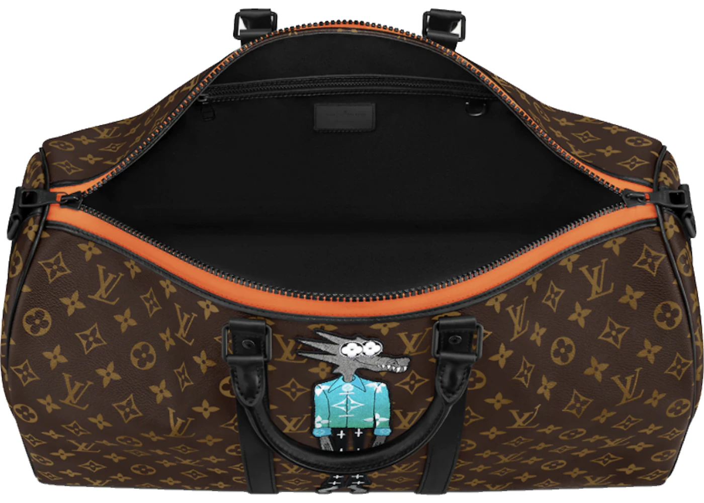 Louis Vuitton Keepall Bandouliere 50 in Coated Canvas with Black