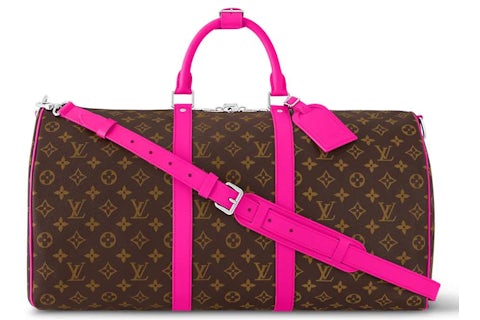 Louis Vuitton Keepall Bandouliere 50 Colormania Fuchsia in