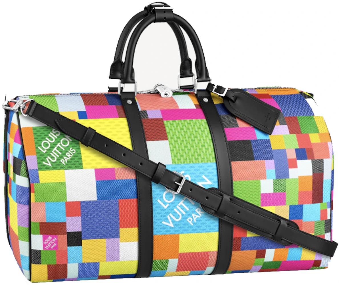 Louis Vuitton Keepall Bandouliere 50 Damier Graphite 3D Multicolor in  Canvas with Silver-tone - US
