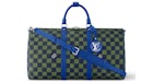 Louis Vuitton Keepall Bandouliere 50 Damier Heritage Bleu Vert