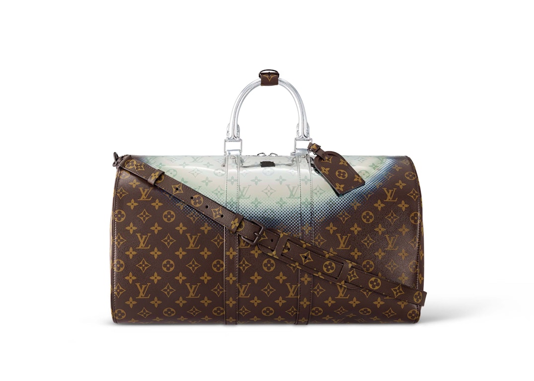 Pre-owned Louis Vuitton Keepall Bandouliere 50 Metallic