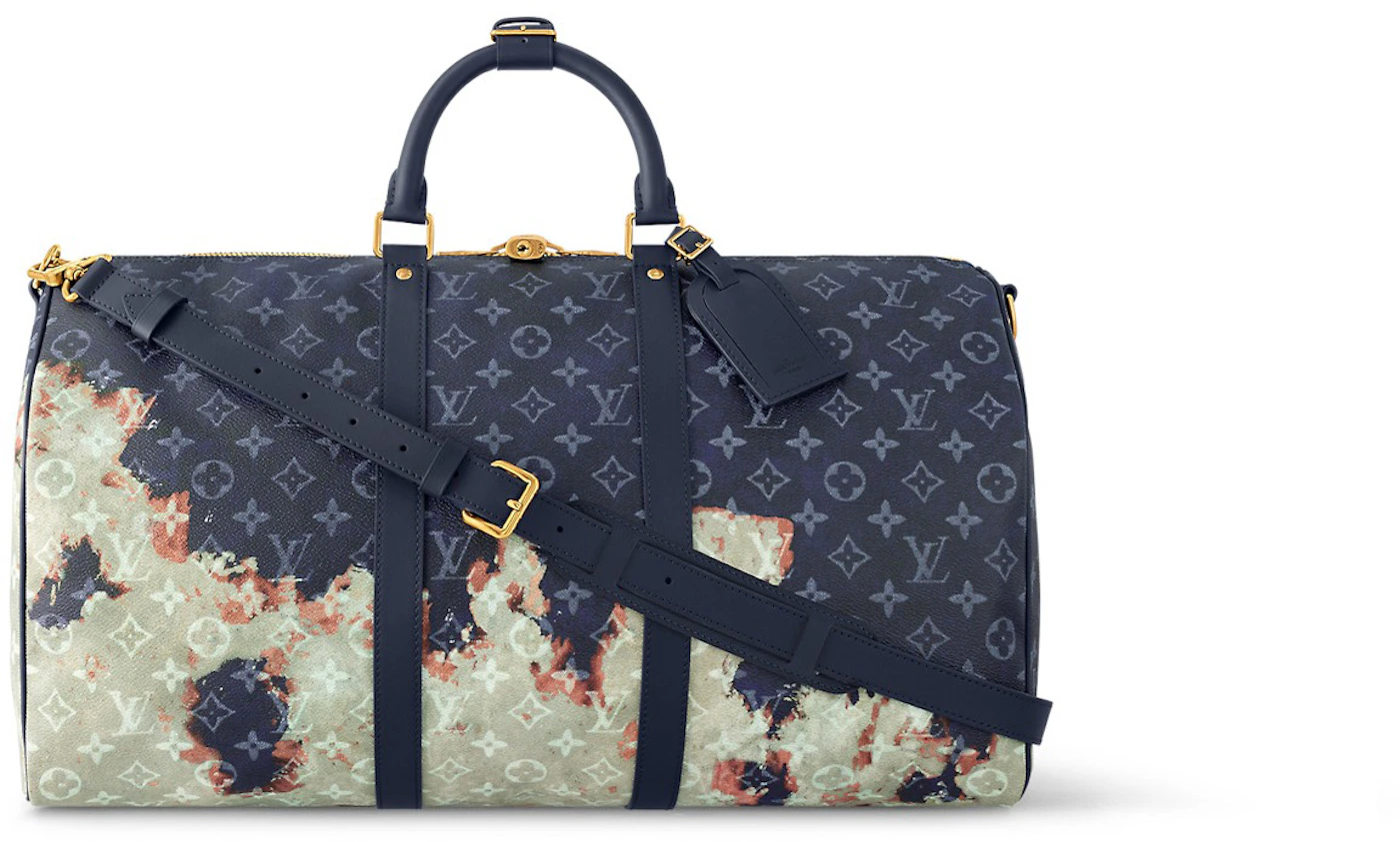 Louis Vuitton Keepall Bandouliere 50 Monogram Bleach in Coated Canvas ...
