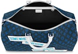Louis Vuitton Blue Monogram Tapestry Denim Keepall Bandouliere 50  QJB2CS0WBB000
