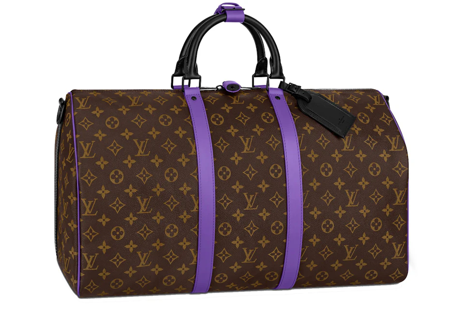 Louis Vuitton Keepall Bandouliere 50 Monogram Macassar Brown/Purple