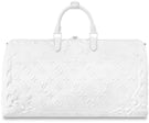 Louis Vuitton Keepall Bandouliere 50 Optic White in Calfskin Leather with  Tone-on-tone - US
